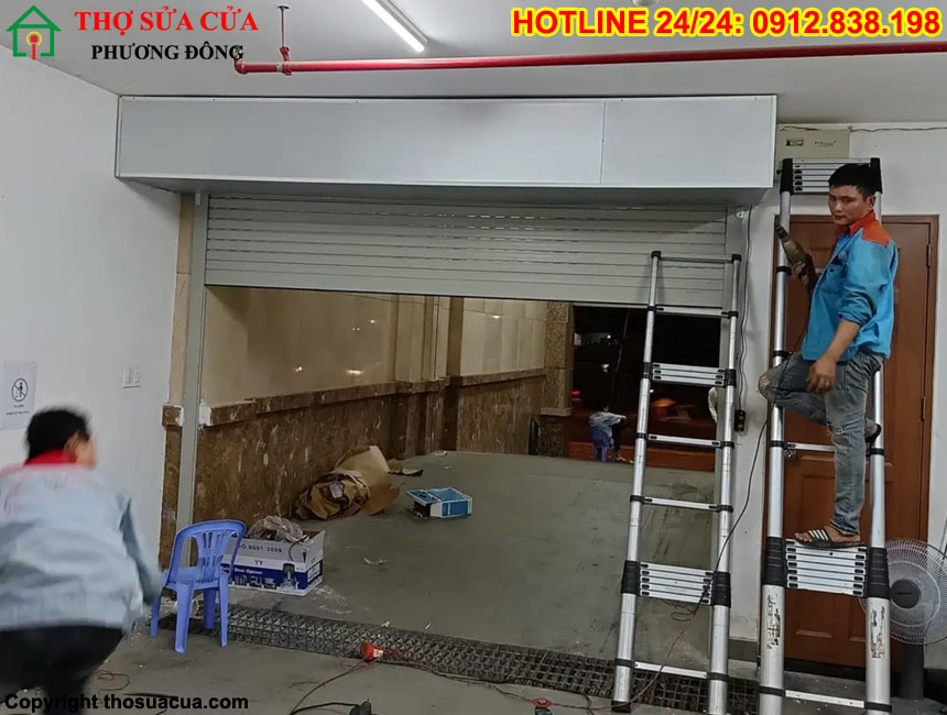 Sửa cửa cuốn kéo tay