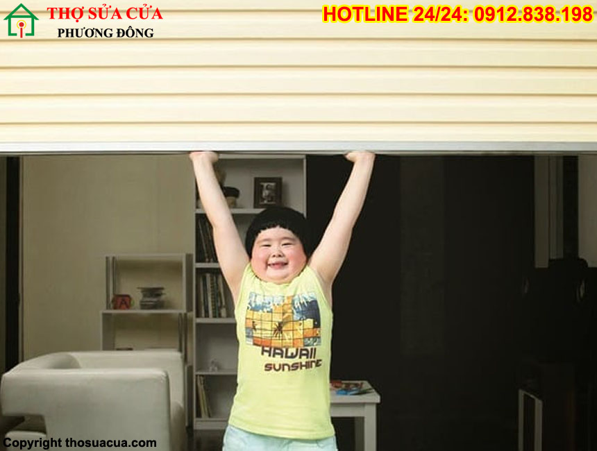 Sửa cửa cuốn không dừng khi gặp vật cản