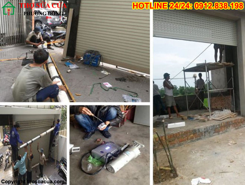 Sửa cửa cuốn không dừng khi gặp vật cản