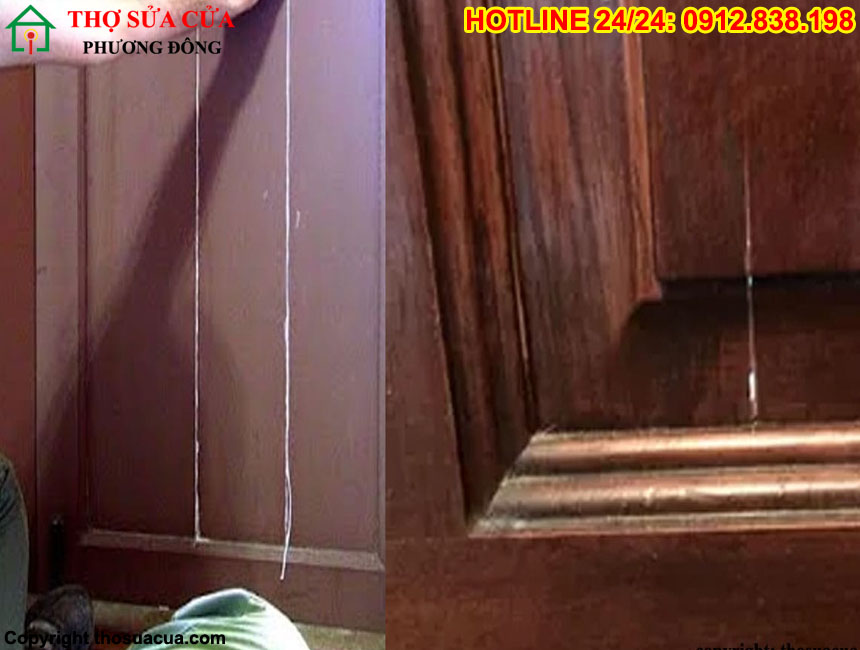 Sửa cửa gỗ bị nứt