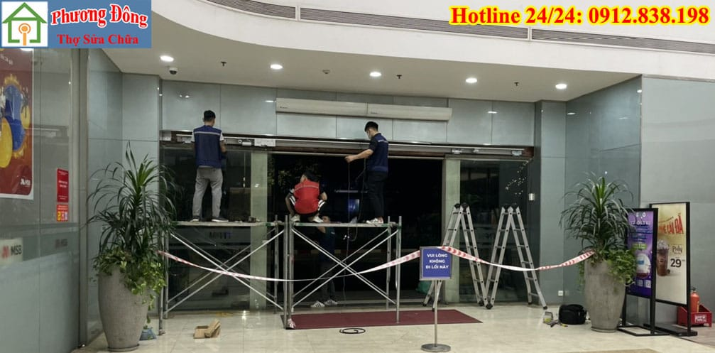 Sửa cửa kính tự động dừng sai vị trí