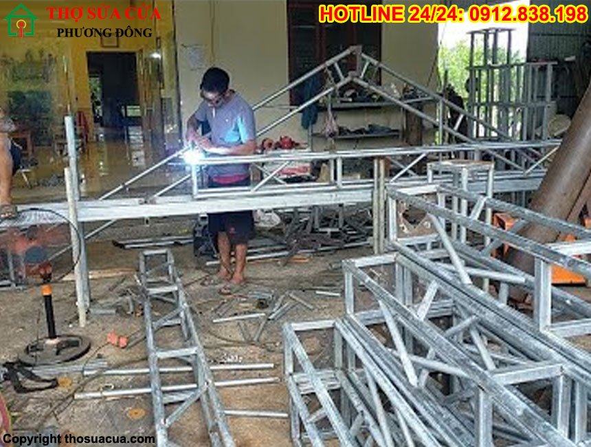 Cách hàn khung rạp đám cưới