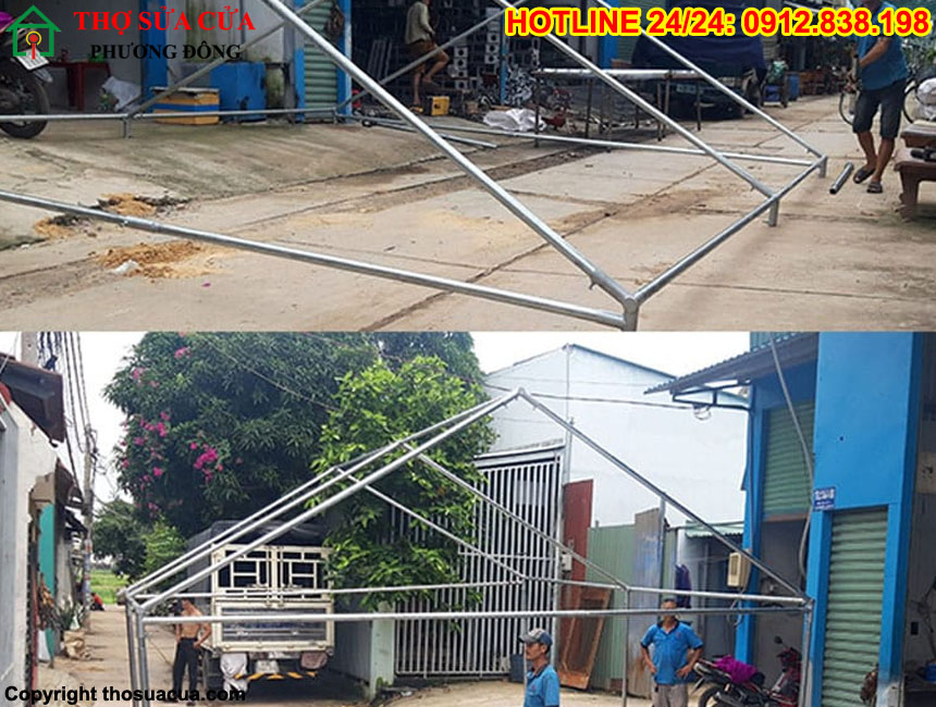 Cách hàn khung rạp đám cưới