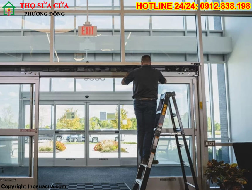 Cửa kính tự động dừng sai vị trí