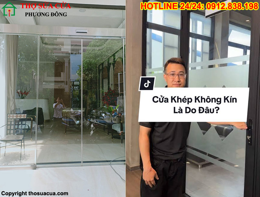 Cửa kính tự động dừng sai vị trí