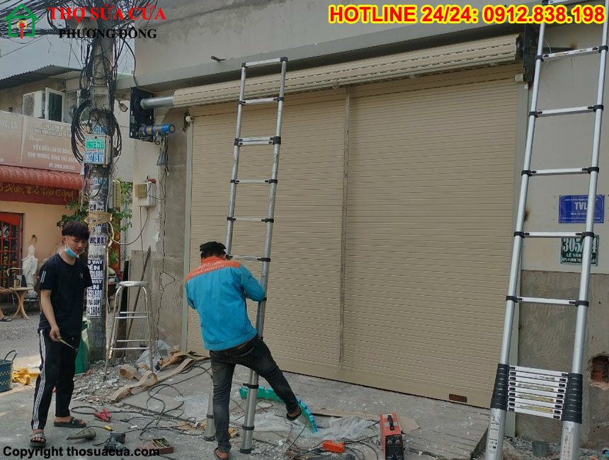 Lắp đặt cửa cuốn tại phường Chu Văn An