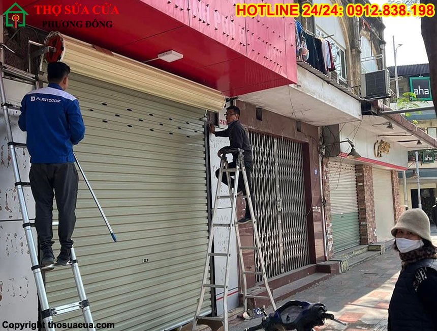Lắp đặt cửa cuốn tại phường Hòa Bình