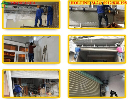Sửa cửa cuốn tại phường Hòa Bình HCM