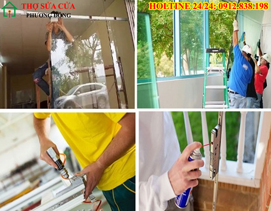 Sửa cửa kính tại phường Rạch Dừa