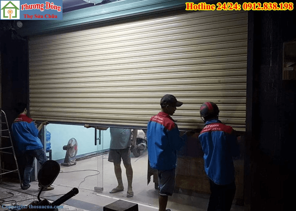 Thợ sửa cửa cuốn Phương Đông phục vụ bất kể ngày đêm