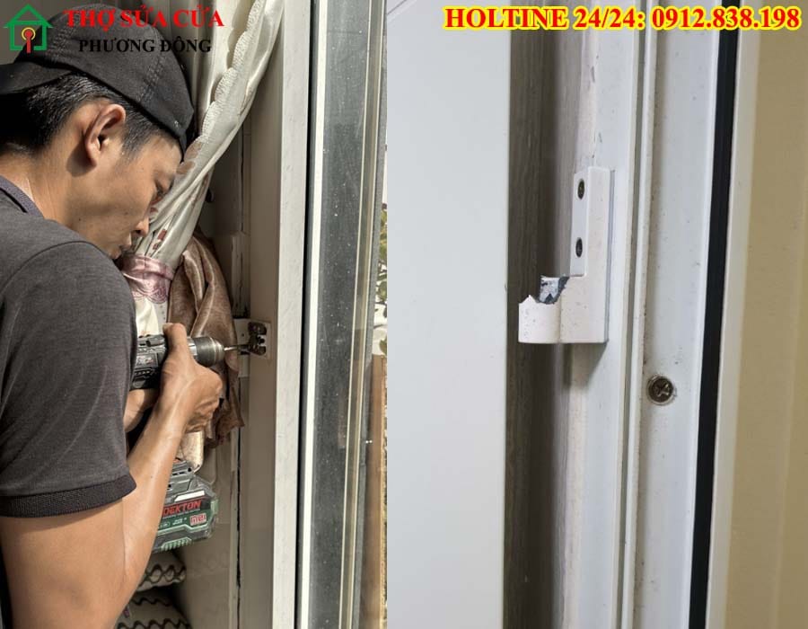 thợ sửa cửa nhựa lõi thép
