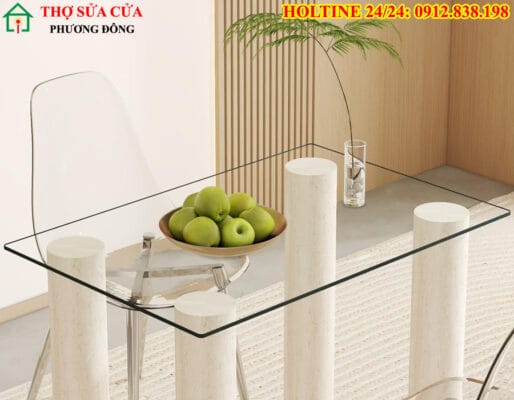 Cắt kính mặt bàn tại phường Bình Hưng Hòa