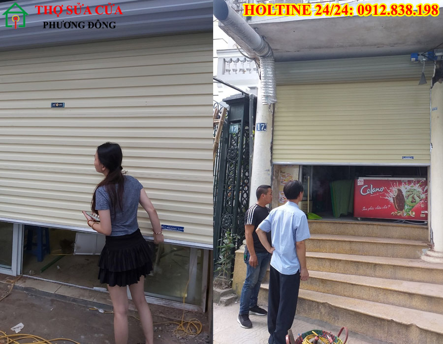 Cửa cuốn không lên không xuống