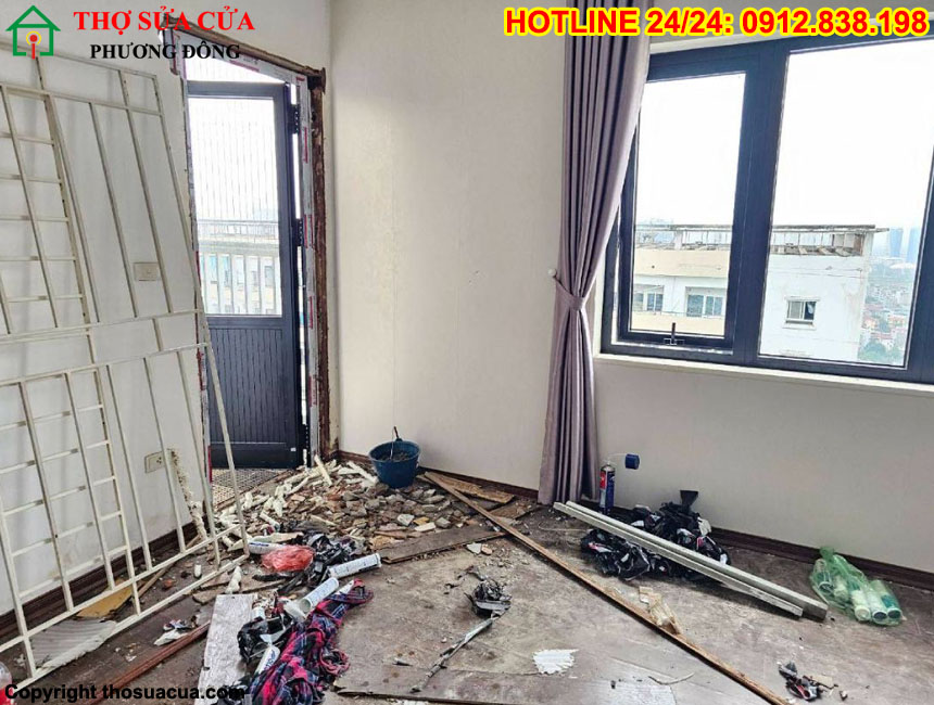 Sửa cửa sổ chung cư