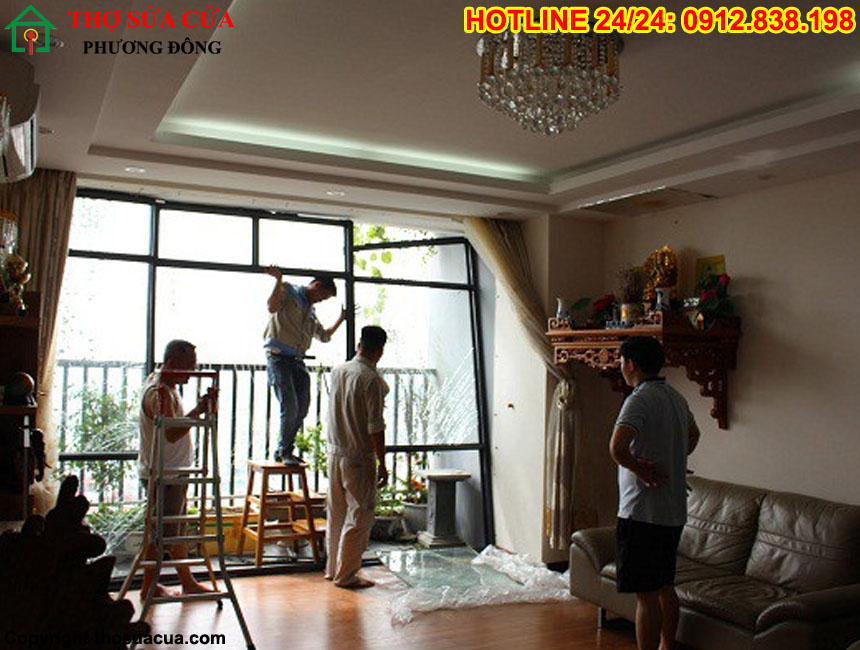 Sửa cửa sổ chung cư tại phường Láng