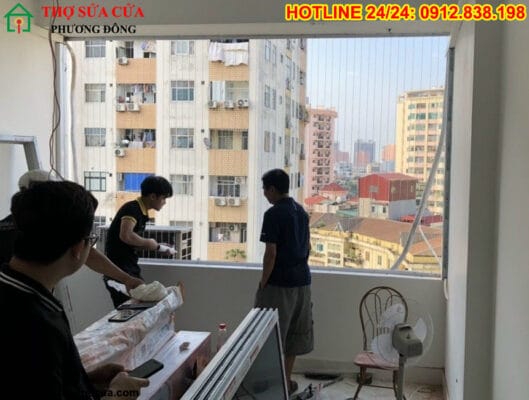 Sửa cửa sổ chung cư tại phường Xóm Chiếu
