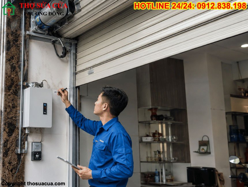 Sửa cửa cuốn tại Long Biên