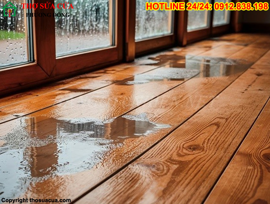 Bảo vệ và Sửa chữa cửa gỗ mùa mưa