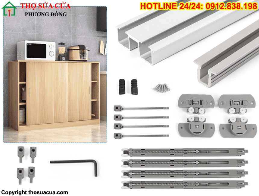 Cách sửa cửa lùa tủ quần áo bị kẹt