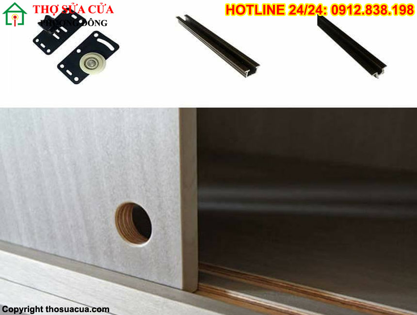 Cách sửa cửa lùa tủ quần áo bị kẹt
