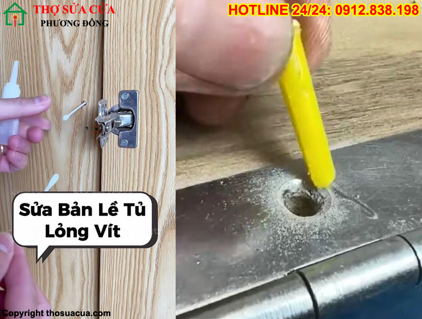 Khắc phục tình trạng ốc vít cửa lỏng