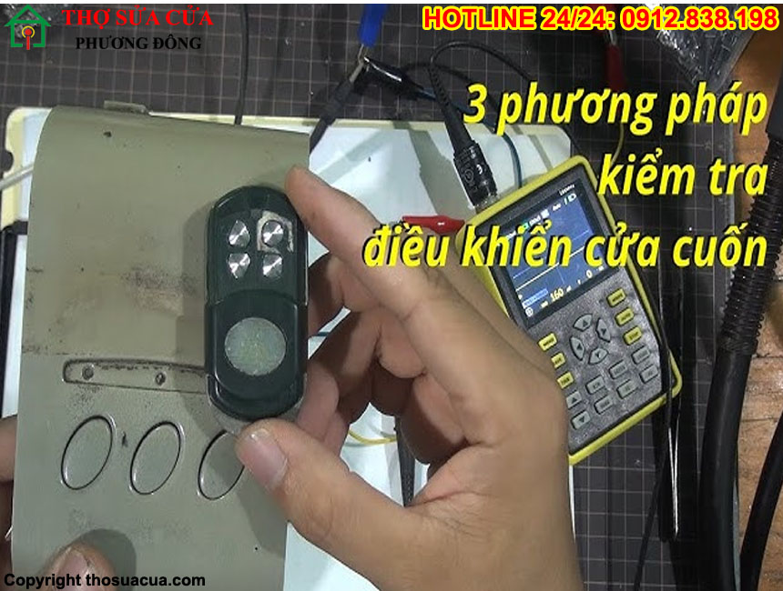 Kiểm tra và Đồng bộ lại tay điều khiển cửa cuốn