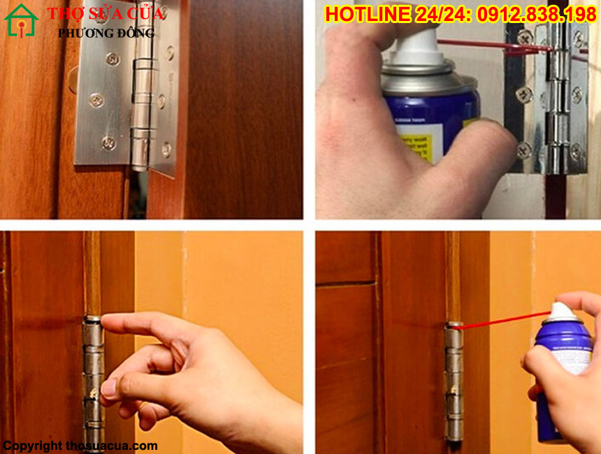 Phụ kiện cửa bị kẹt rỉ sét