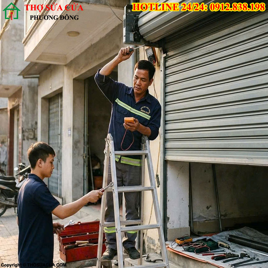 bảo dưỡng cửa cuốn định kỳ