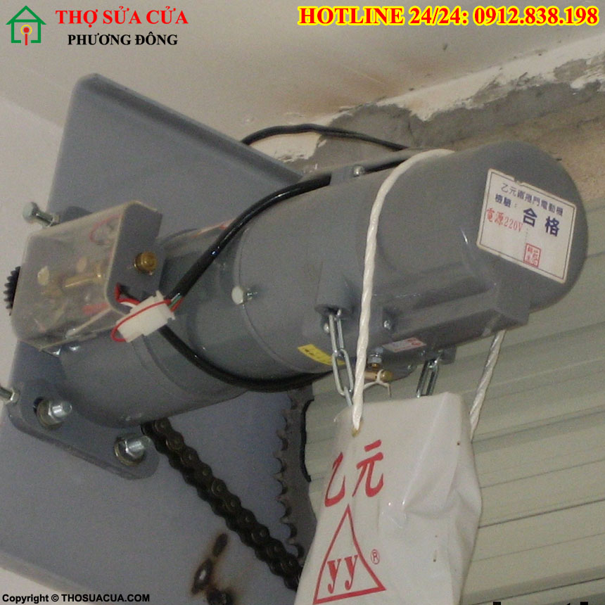 sửa động cơ cửa cuốn