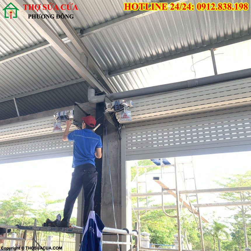 Thi công lắp đặt cửa cuốn