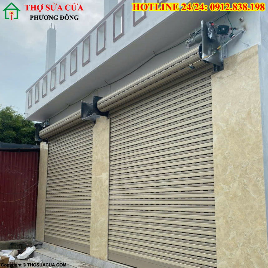 Thi công lắp đặt cửa cuốn