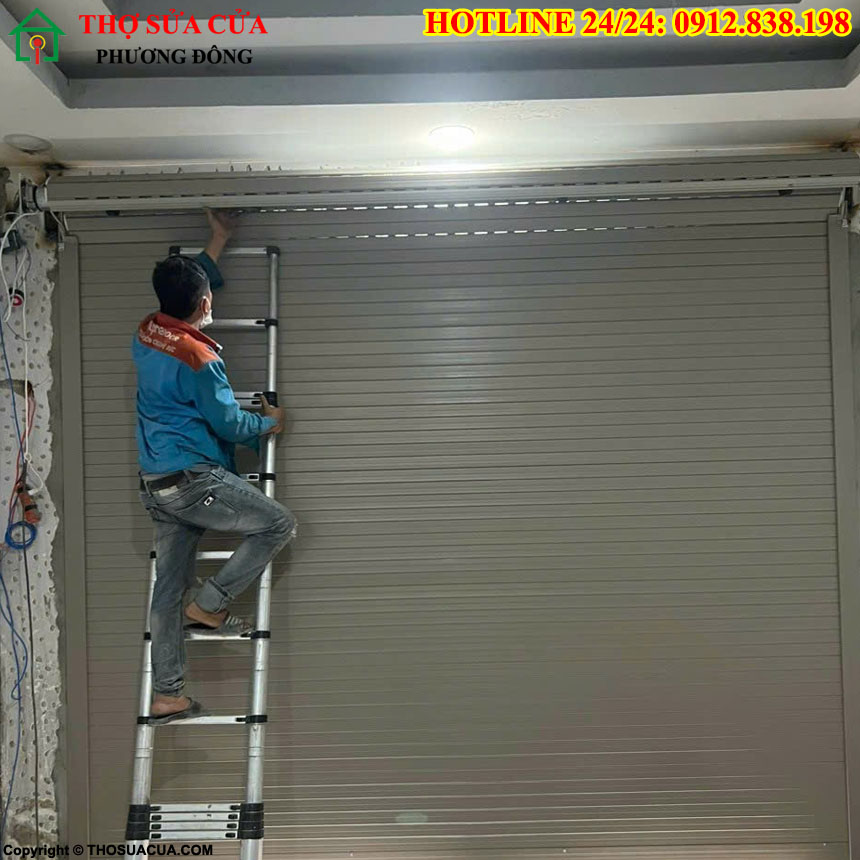 Thi công lắp đặt cửa cuốn