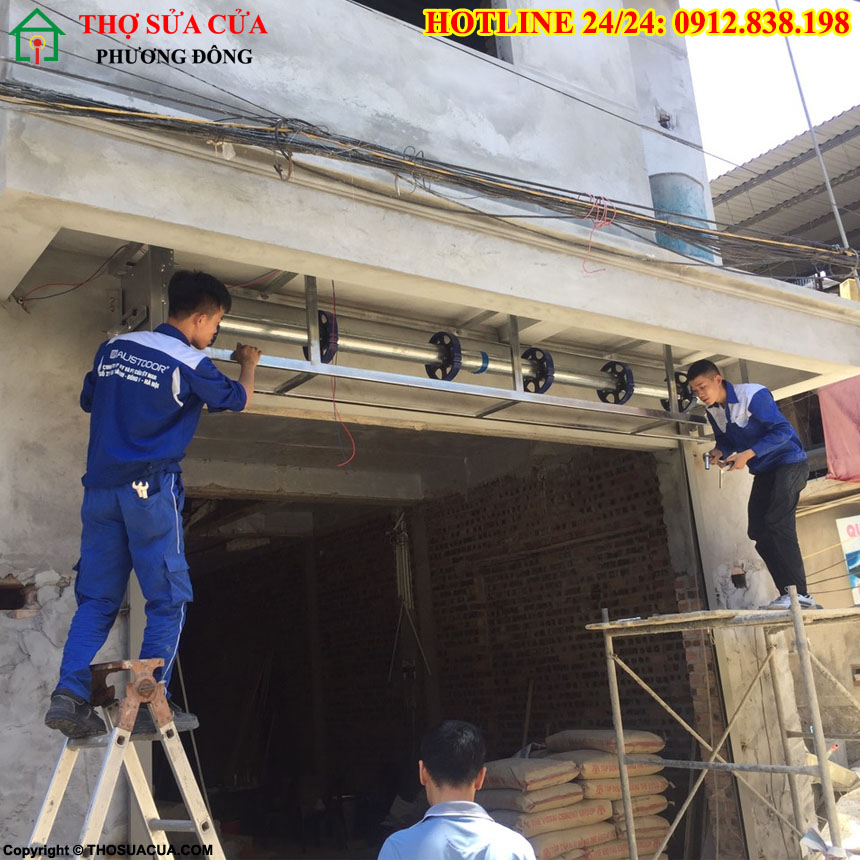 Thi công lắp đặt cửa cuốn