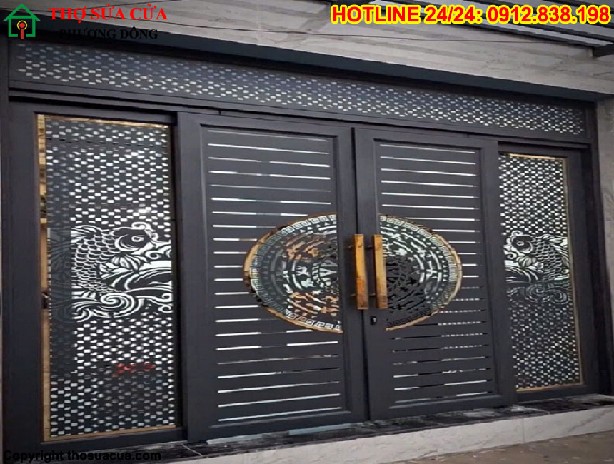 Cửa sắt CNC hiện đại