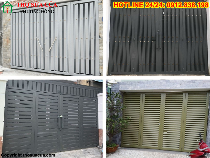 Cửa sắt hộp mạ kẽm