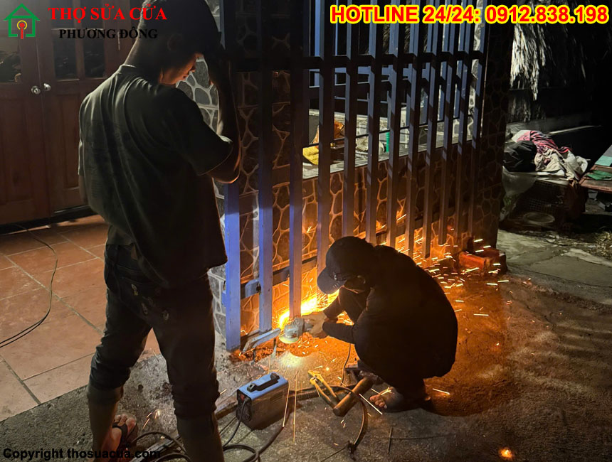 Hàn cửa sắt tận nơi