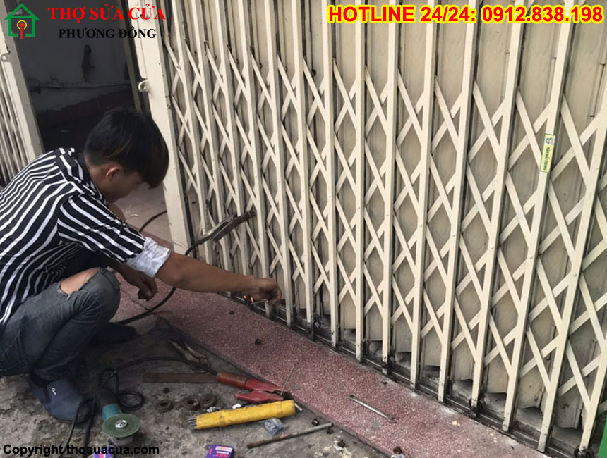 Hàn cửa sắt tận nơi
