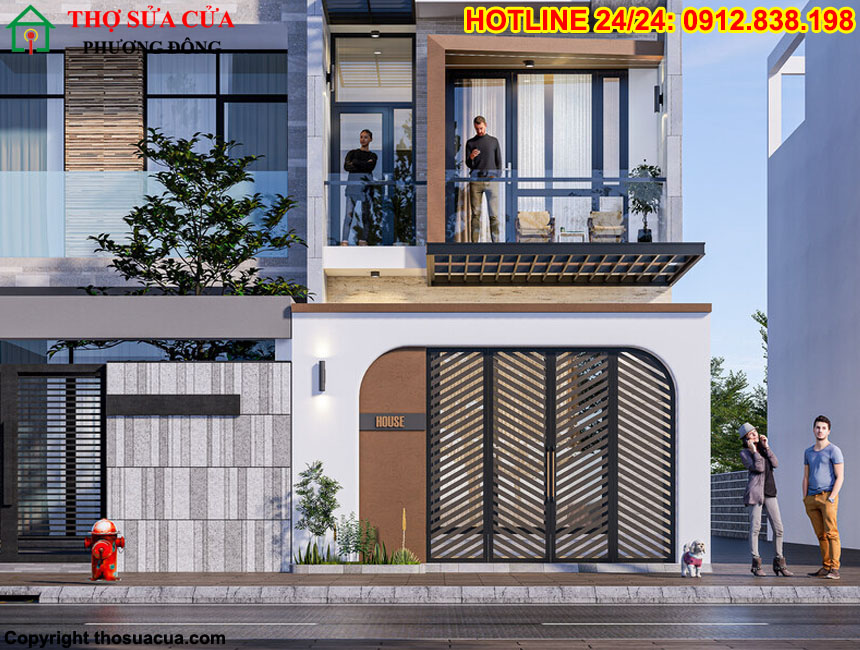 Mẫu cửa sắt nhà phố đẹp