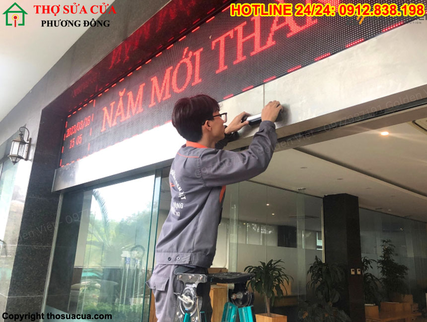 Sửa cửa kính tự động Long Thành