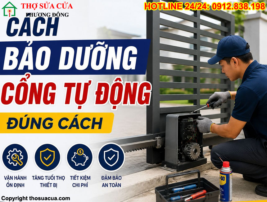 Bảo dưỡng cửa tự động