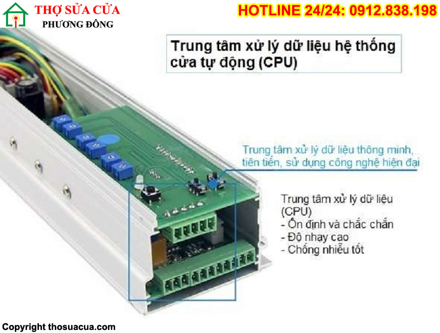 Board cửa kính tự động bị lỗi