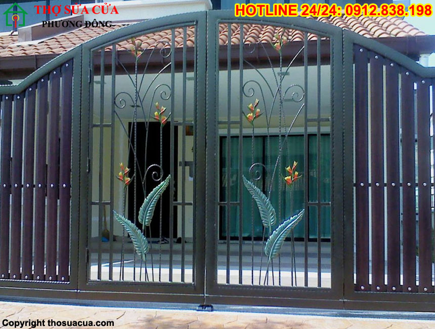 Cứu hộ hàn cổng sắt biệt thự Tây Hồ