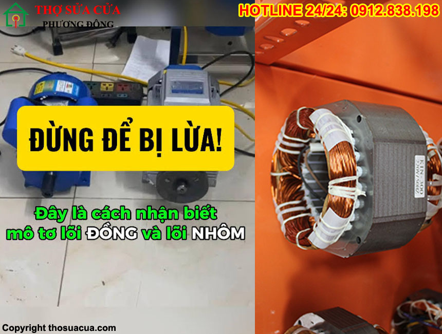 Mẹo nhận biết motor lõi đồng nguyên bản