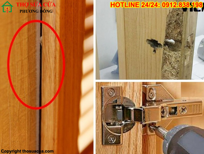 Mẹo xử lý lỗ bắt vít bản lề bị chờn
