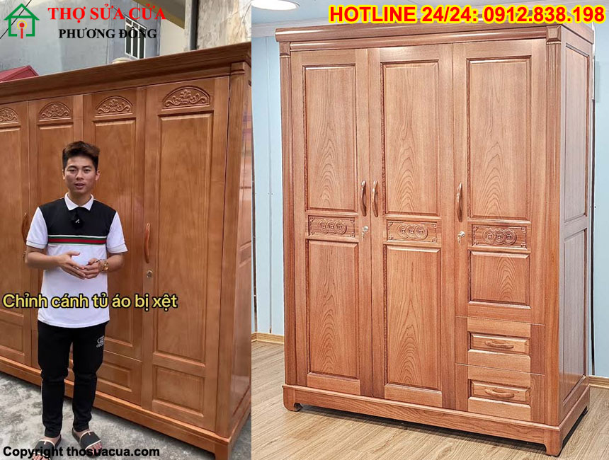 Tủ quần áo xệ cánh