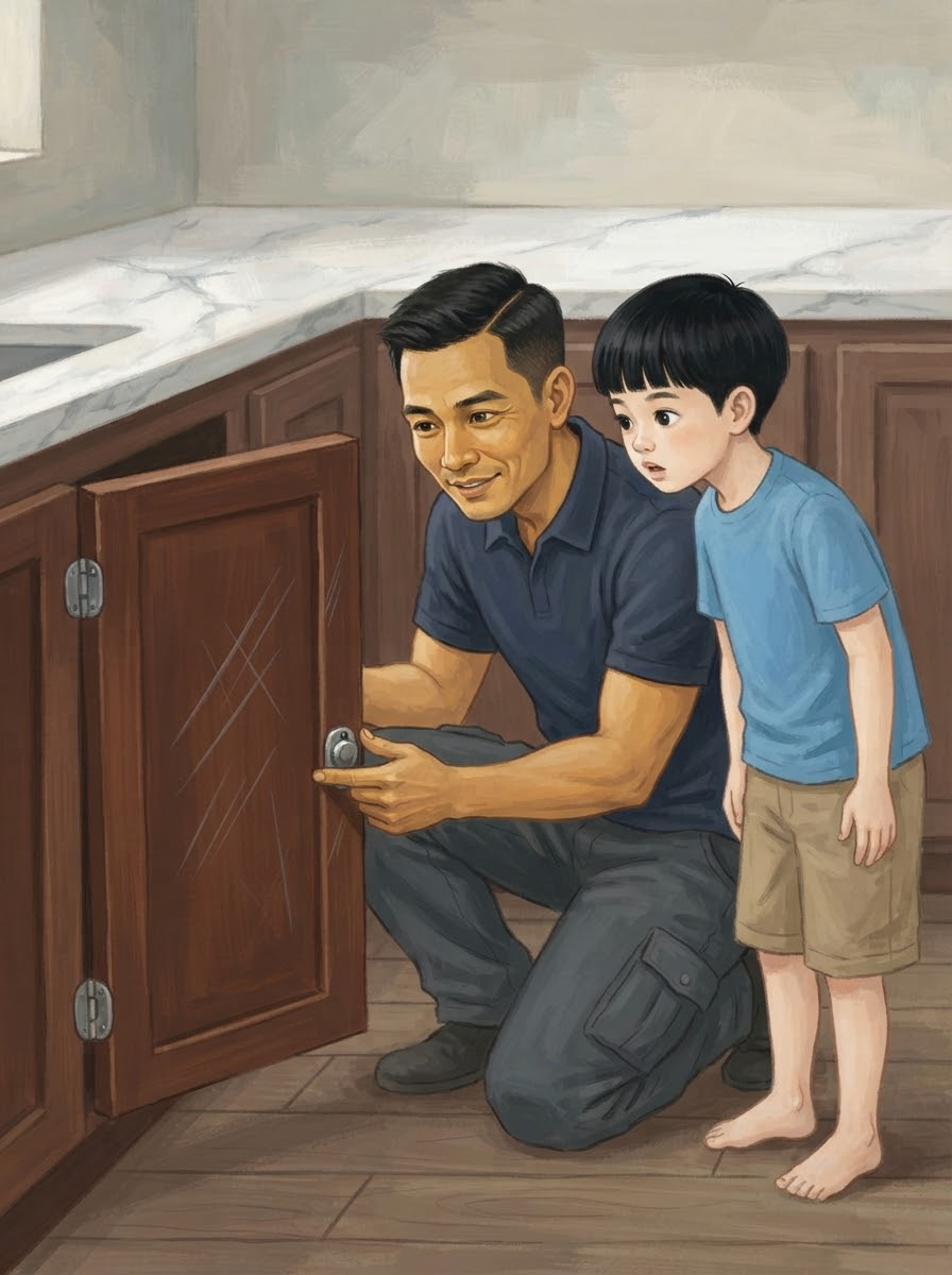 Cửa tủ bị lệch đóng không khít