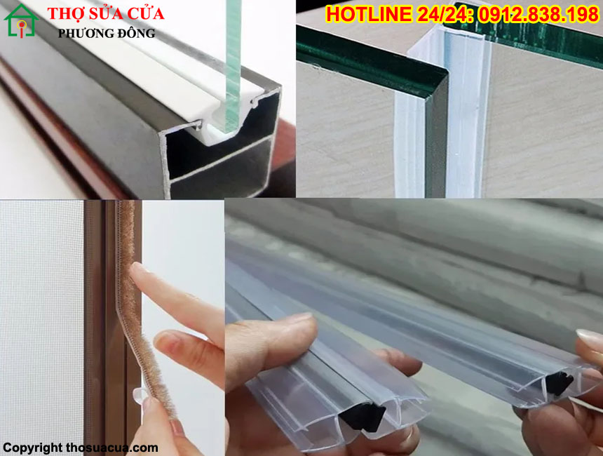 Gioăng cửa kính cường lực bị bong