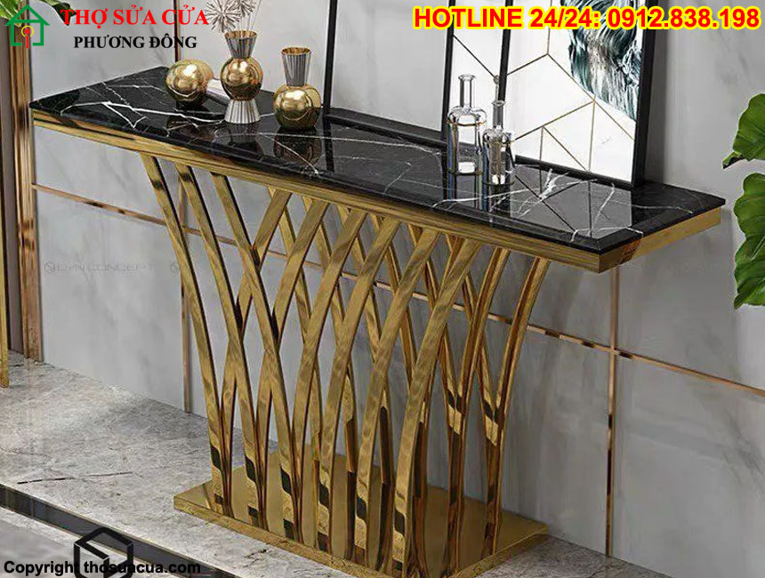 Bàn console mặt kính