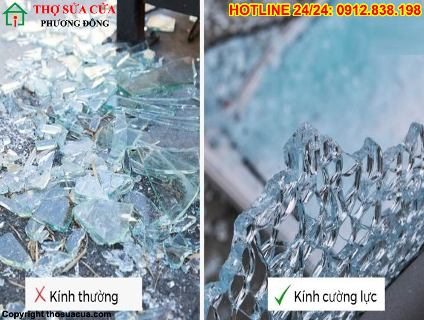 So sánh kính cường lực và kính thường